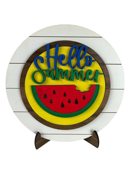 Mini Interchangeable Sign - Hello Summer