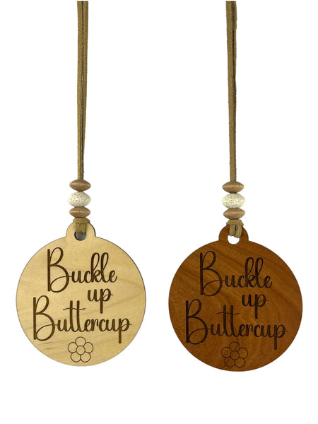 Car Charm / Diffuser Set - Buckle Up Buttercup (10 Scents Available)