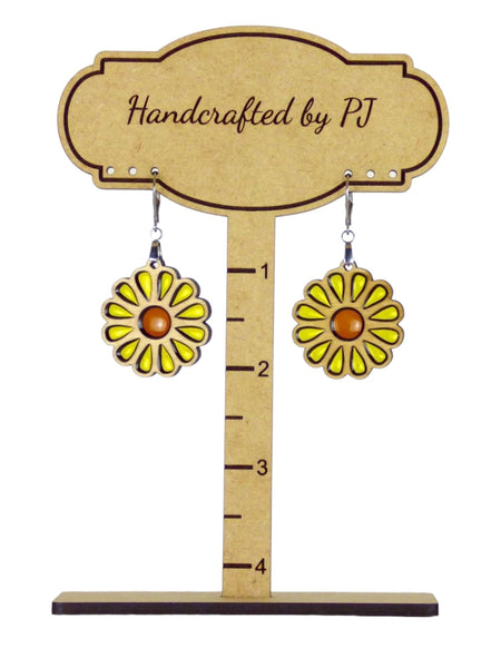 Daisy Earrings - Yellow