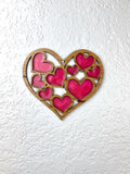 Heart Suncatcher with Glitter