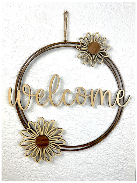 Welcome Floral Circles