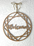 Geometric Welcome Sign