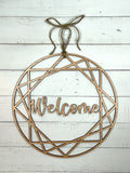 Geometric Welcome Sign