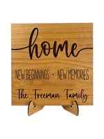 Home Sign - PERSONALIZED