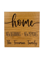 Home Sign - PERSONALIZED