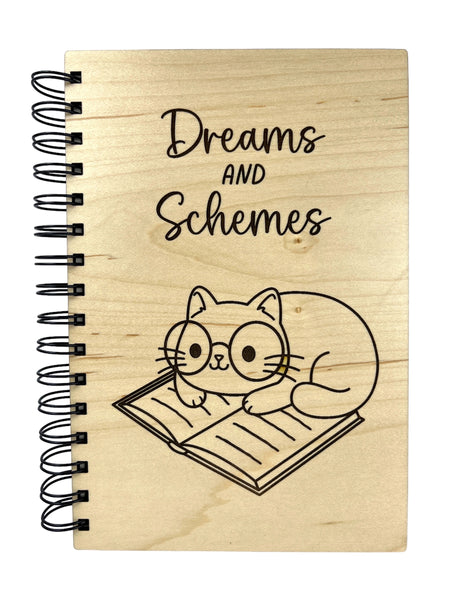 Dreams and Schemes Cat Notebook / Journal