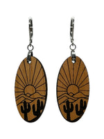 Desert Scene Earrings - Cherry