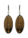 Desert Scene Earrings - White Oak