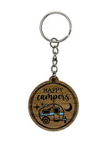 Happy Campers Keychain - Blue