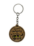 Happy Campers Keychain - Green
