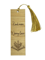 Read More Worry Less Bookmark - Maple