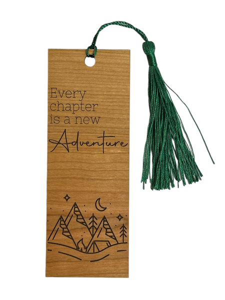 Every Chapter is a New Adventure Bookmark - Cherry