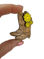 Boots & Flowers Keychain