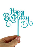 Happy Birthday Cake Topper - Choose Your Color