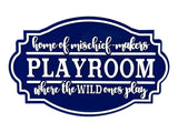 Playroom Acrylic Sign