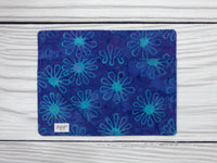 Server Book - Blue Floral Batik