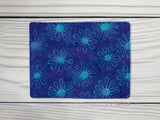 Server Book - Blue Floral Batik