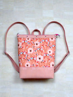 Large Backpack - Peach Floral