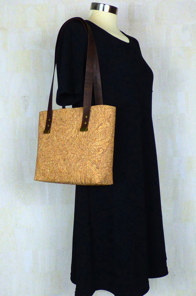 Cork Purse - Textured Paisley