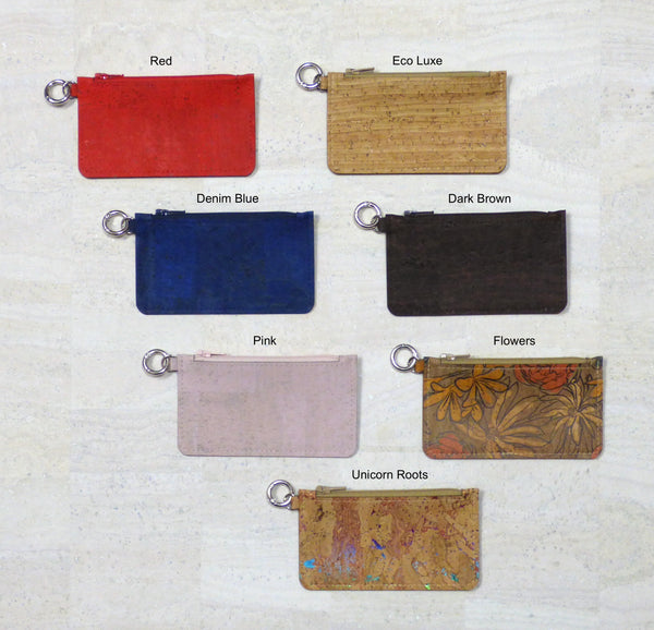 Cork Keychain Pouch - Choose Your Color