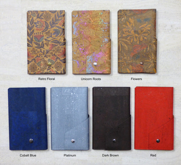 Cork Cell Phone Wrap Wallet - Choose Your Color