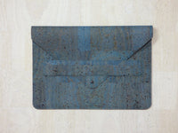 Cork iPad Sleeve - Blue Steel