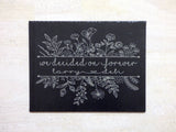 Slate Sign / Trivet (9" x 7") - We Decided on Forever - PERSONALIZED