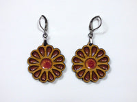 Flower Earrings - Rose Gold Shimmer