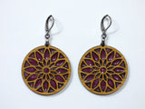 Flower Earrings - Iridescent Pink