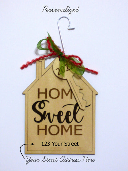New Home Ornament - Home Sweet Home - PERSONALIZED