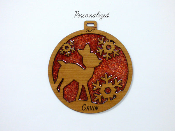 Little Reindeer Ornament - PERSONALIZED
