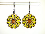 Daisy Earrings - Yellow