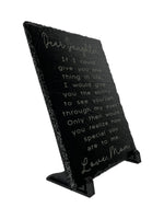 Slate Sign (7" x 9") - Dear Daughter